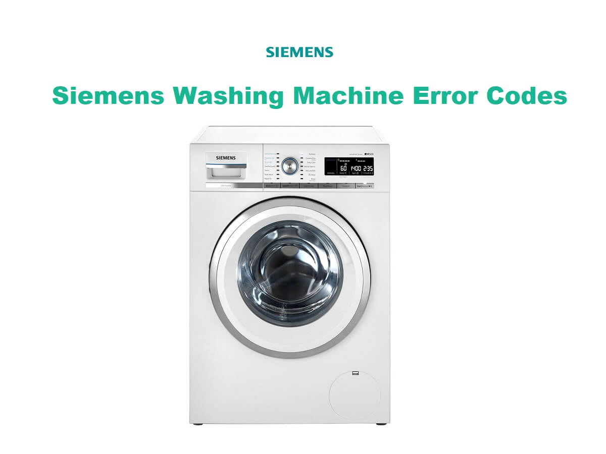 washing machine caddy error codes